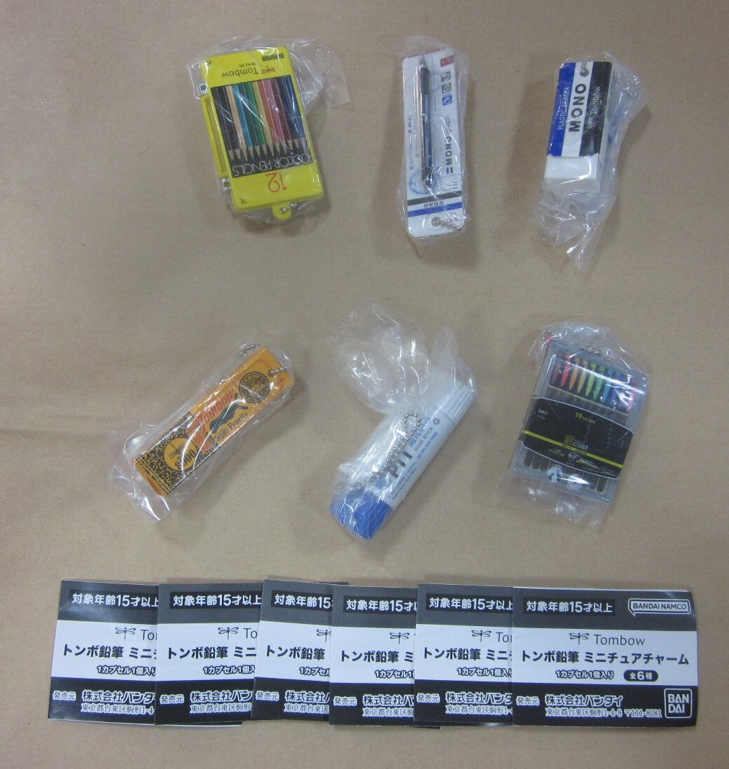 Tombow Pencil Miniature Figure Complete Set - Capsule Toy
